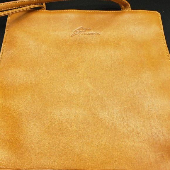 Stone Mountain 100% leather shoulder bag Purse With Attached Key Chain - Picture 13 of 13